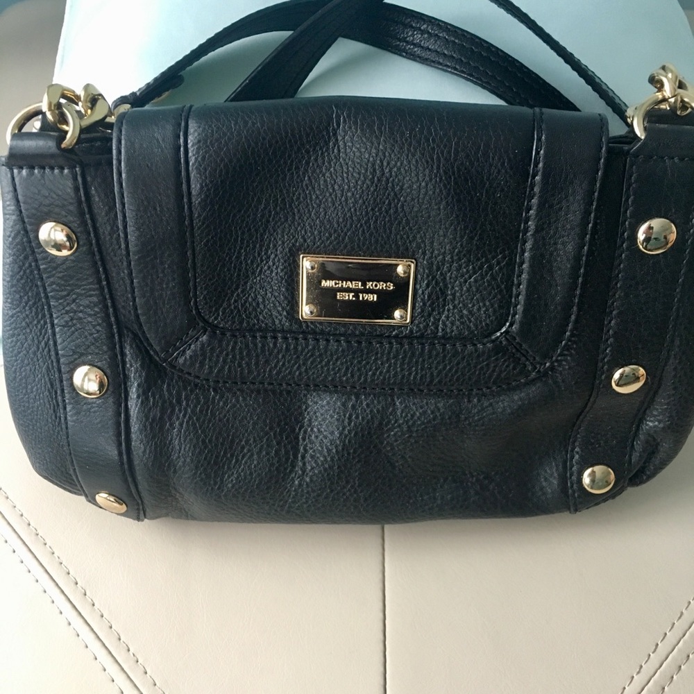 🆕 Michael Kors Black Leather Purse